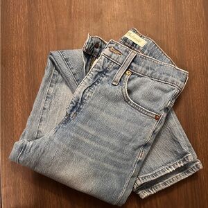 MADEWELL 90’s Straight Leg Worn High Waisted Rigid Jeans Womens 24